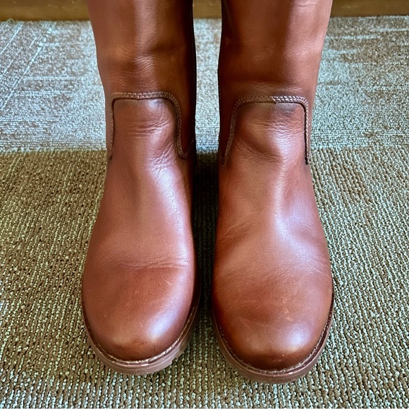 Sofft Brown Leather Sharnell II Lace Up Adjustable Riding Knee Boots, size 8 - Picture 3 of 14